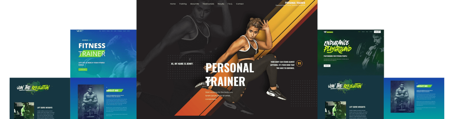 voorbeelden website laten maken sportschool